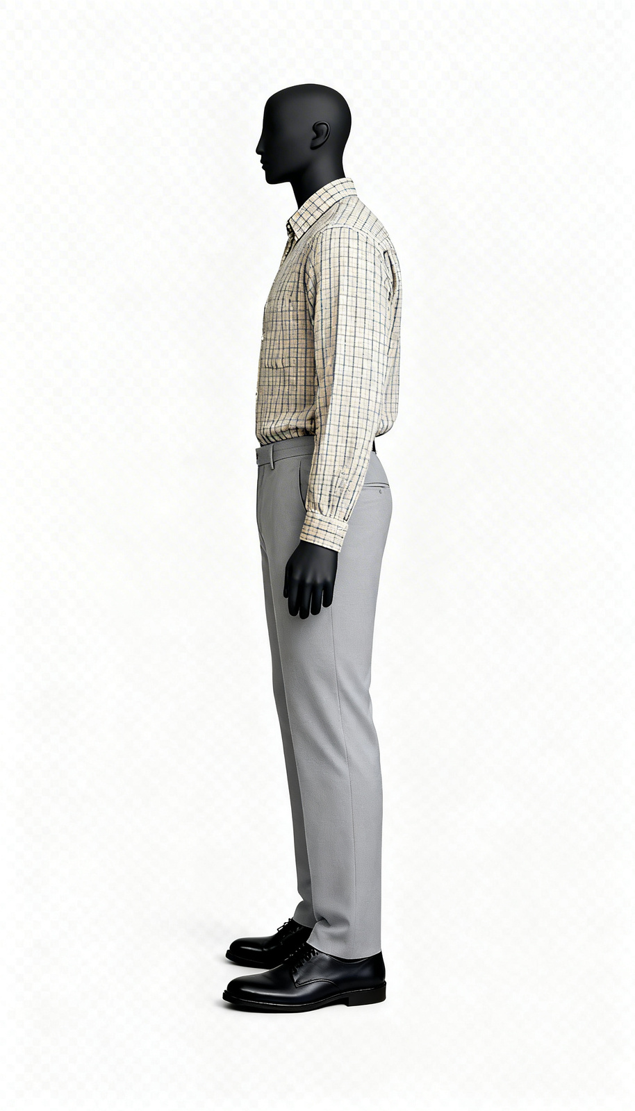 Men Beige Checked Casual Shirt