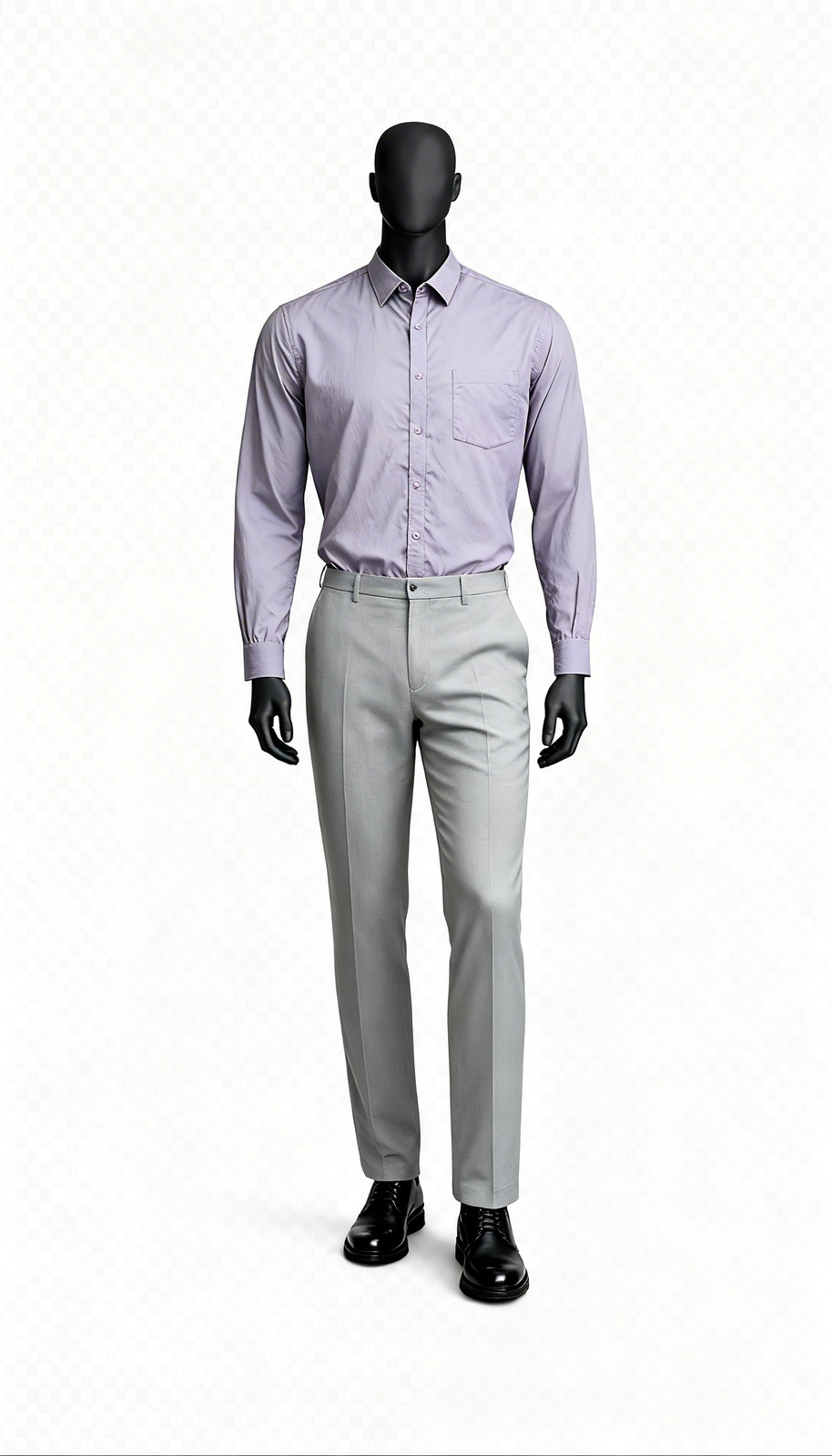 Men Lavender Solid Shirt
