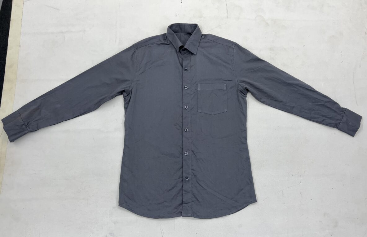 Men Charcoal Solid Formal Shirt