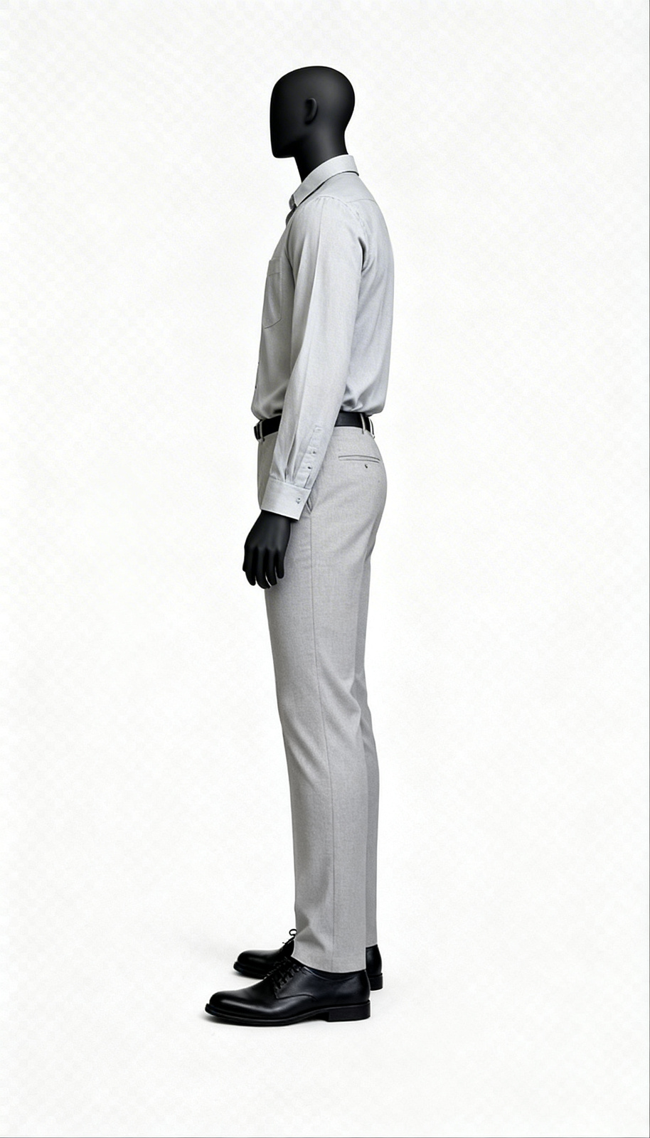 Men Light Grey Formal Shirt