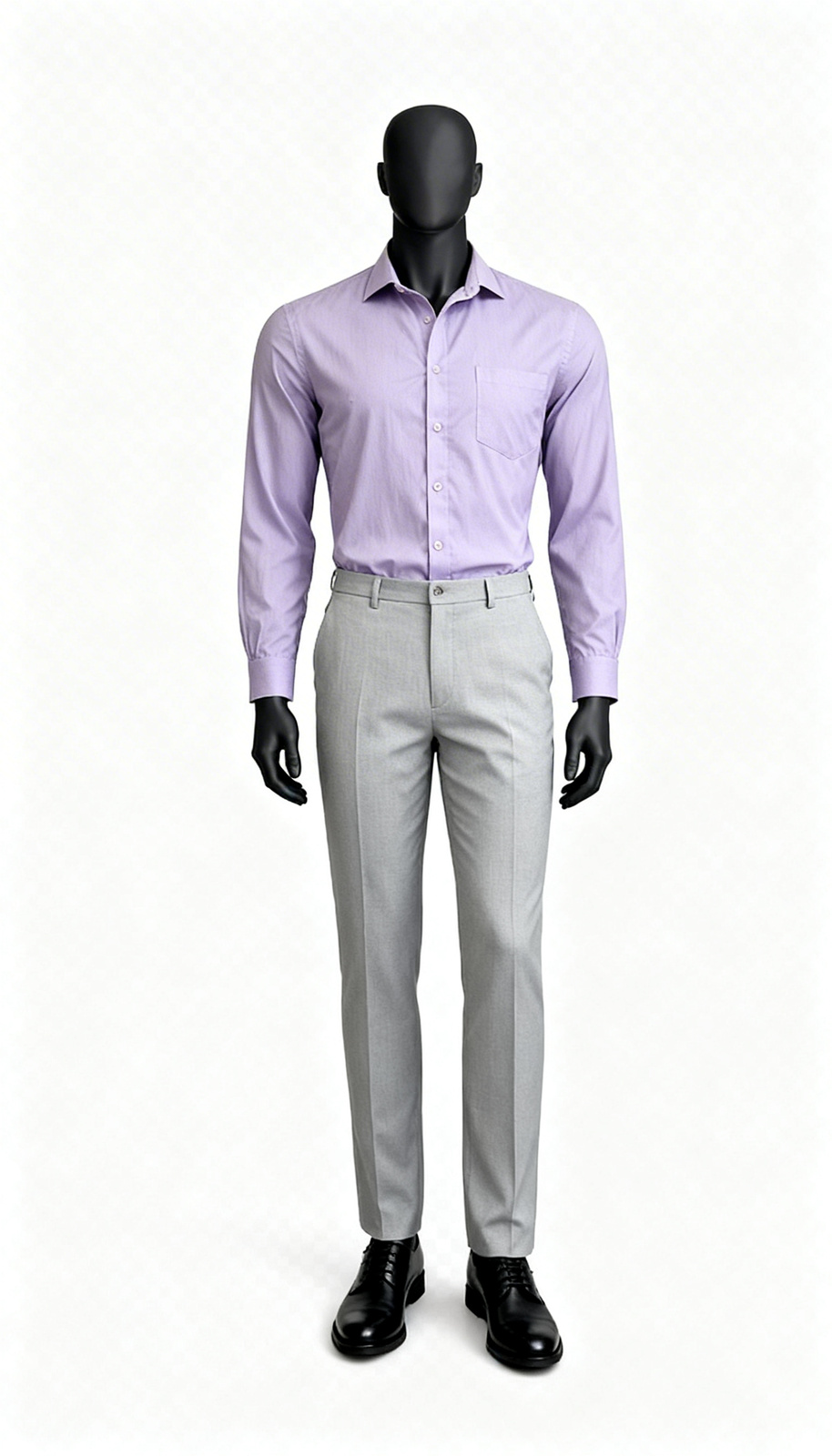 Men Lavender Formal Solid Shirt