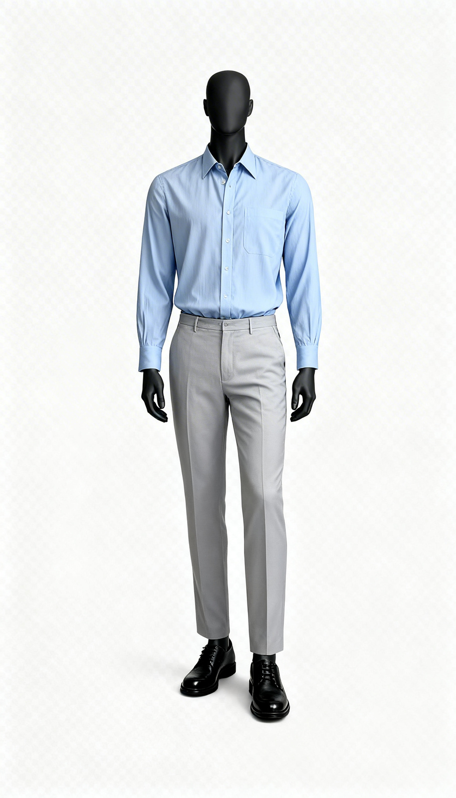 Light Blue Solid Formal Shirt