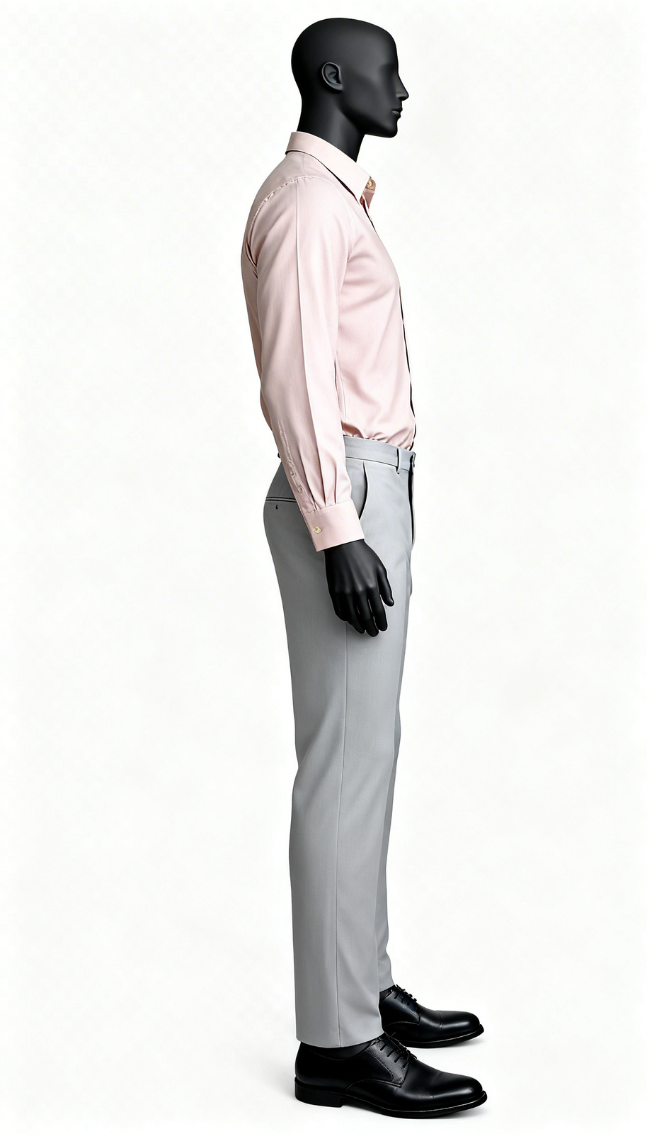 Peach Solid Formal Cotton Shirt