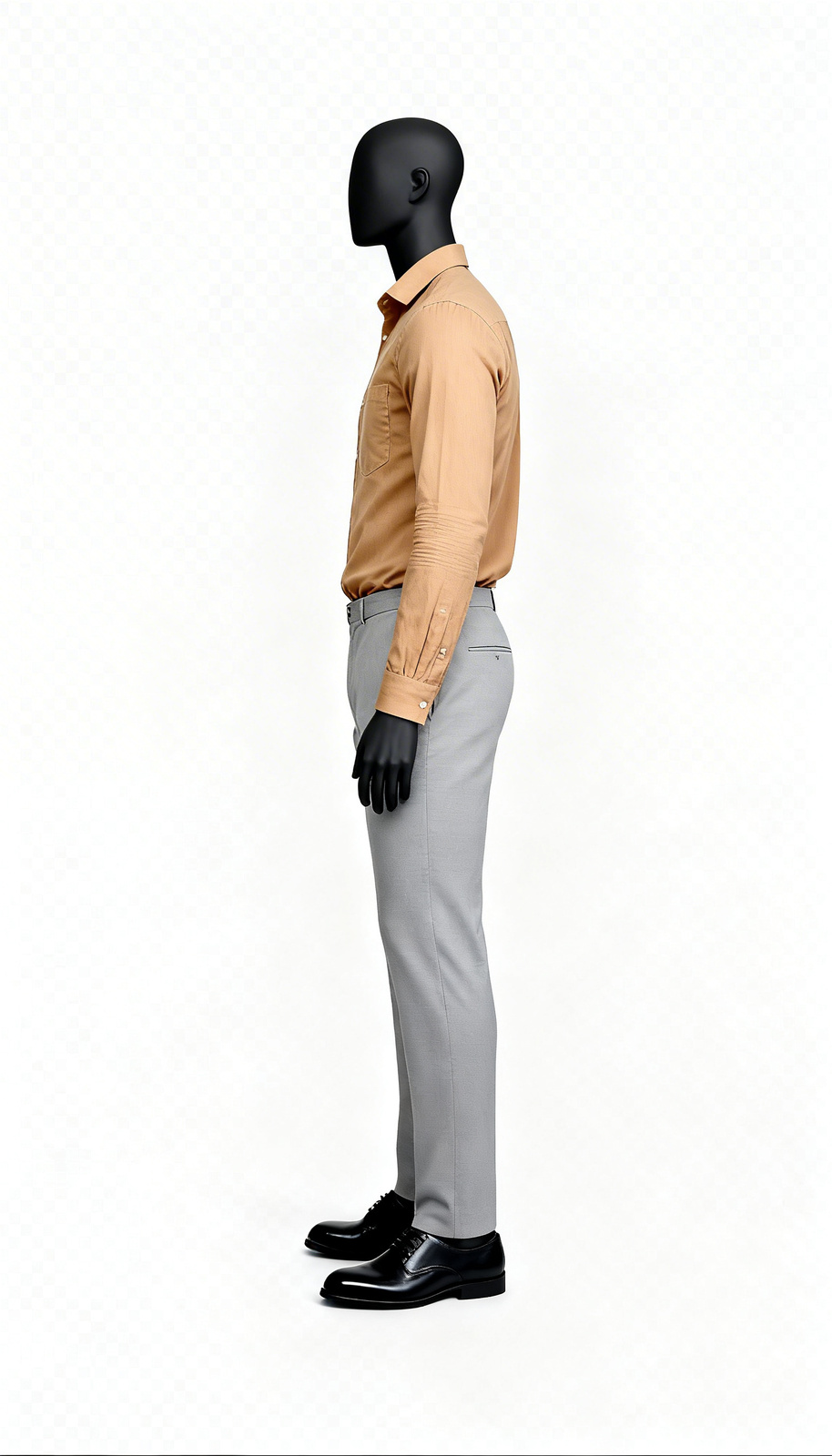 Mustard Solid Casual Shirt - Image 3
