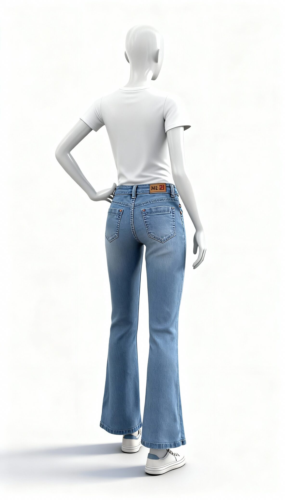 Women’s Light Blue Bootcut Denim Pants