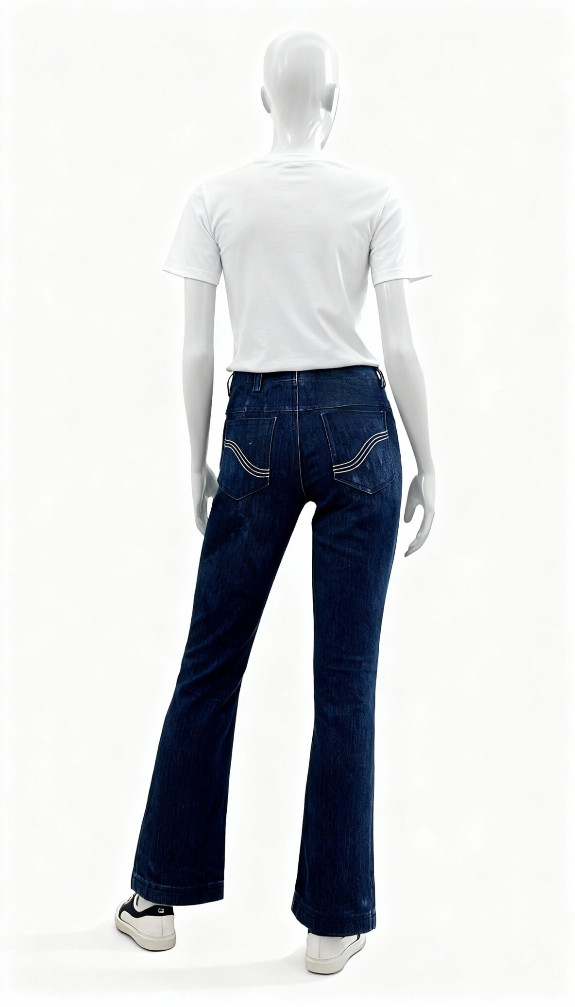 Women’s Dark Blue Straight-Fit Denim Jeans