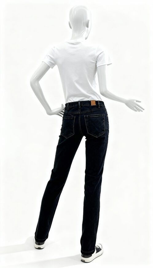 Women’s Black Skinny Fit Solid Denim Jeans