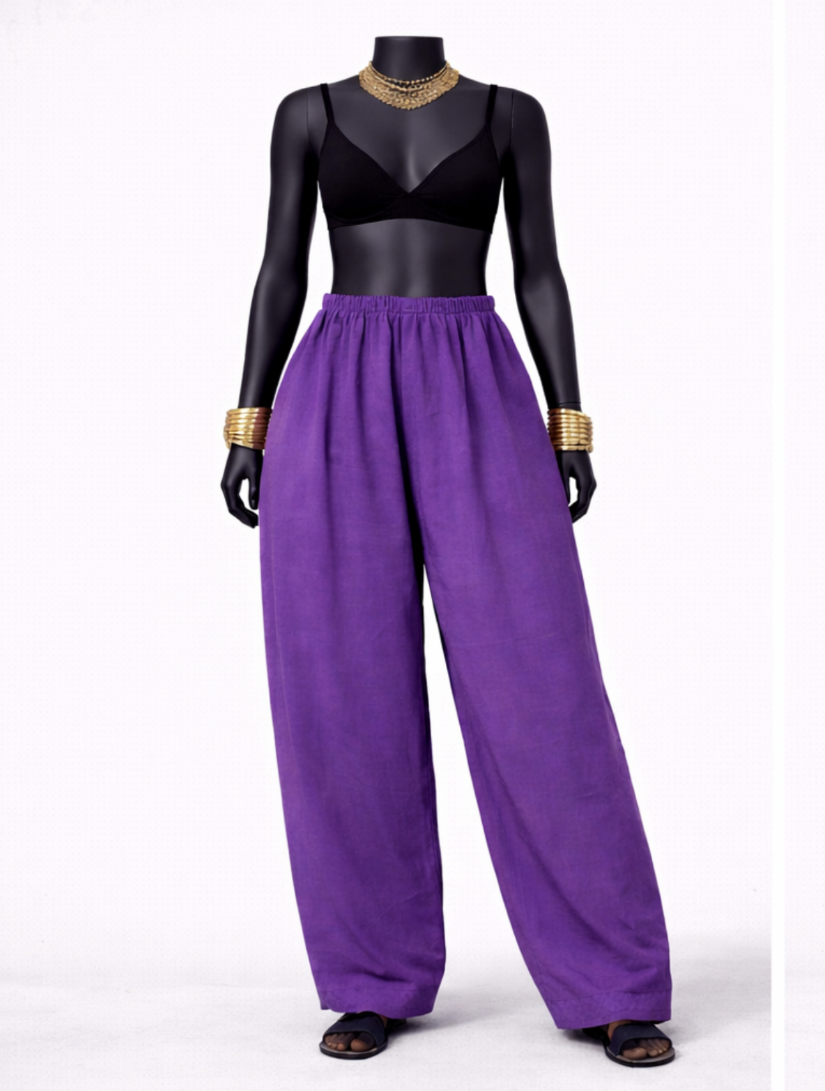 Purple Solid Salwar Pants - Costumepeti
