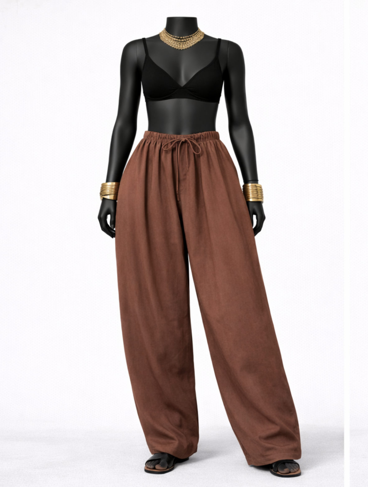 Brown Solid Salwar Pants - Costumepeti