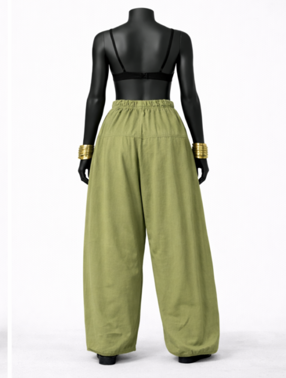 Olive Green Salwar Pants - Image 2