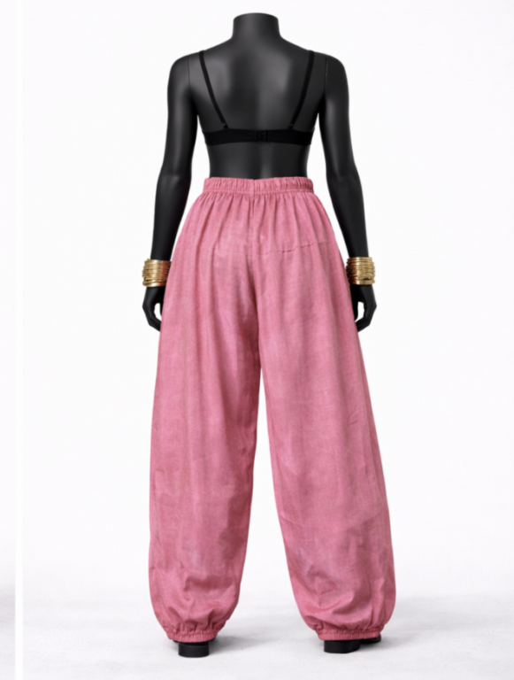Pink Solid Salwar Pants - Image 2