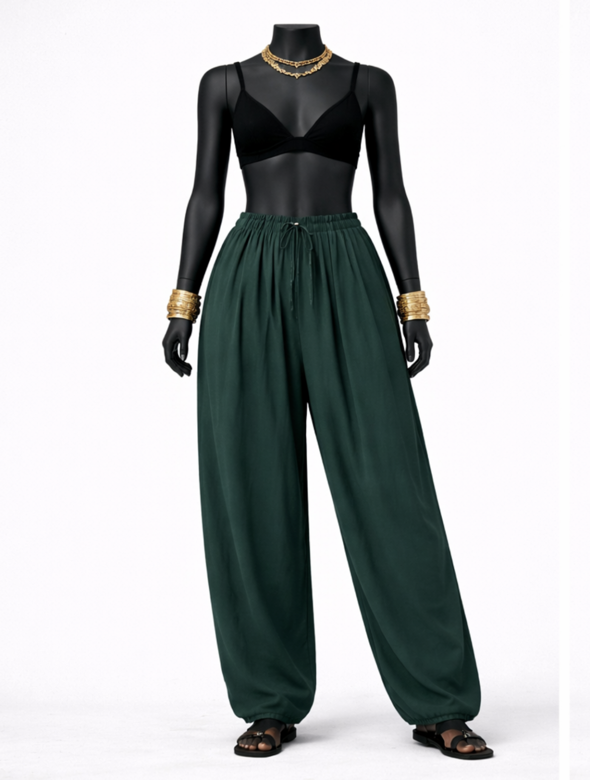 Teal Solid Women's Salwar - Costumepeti