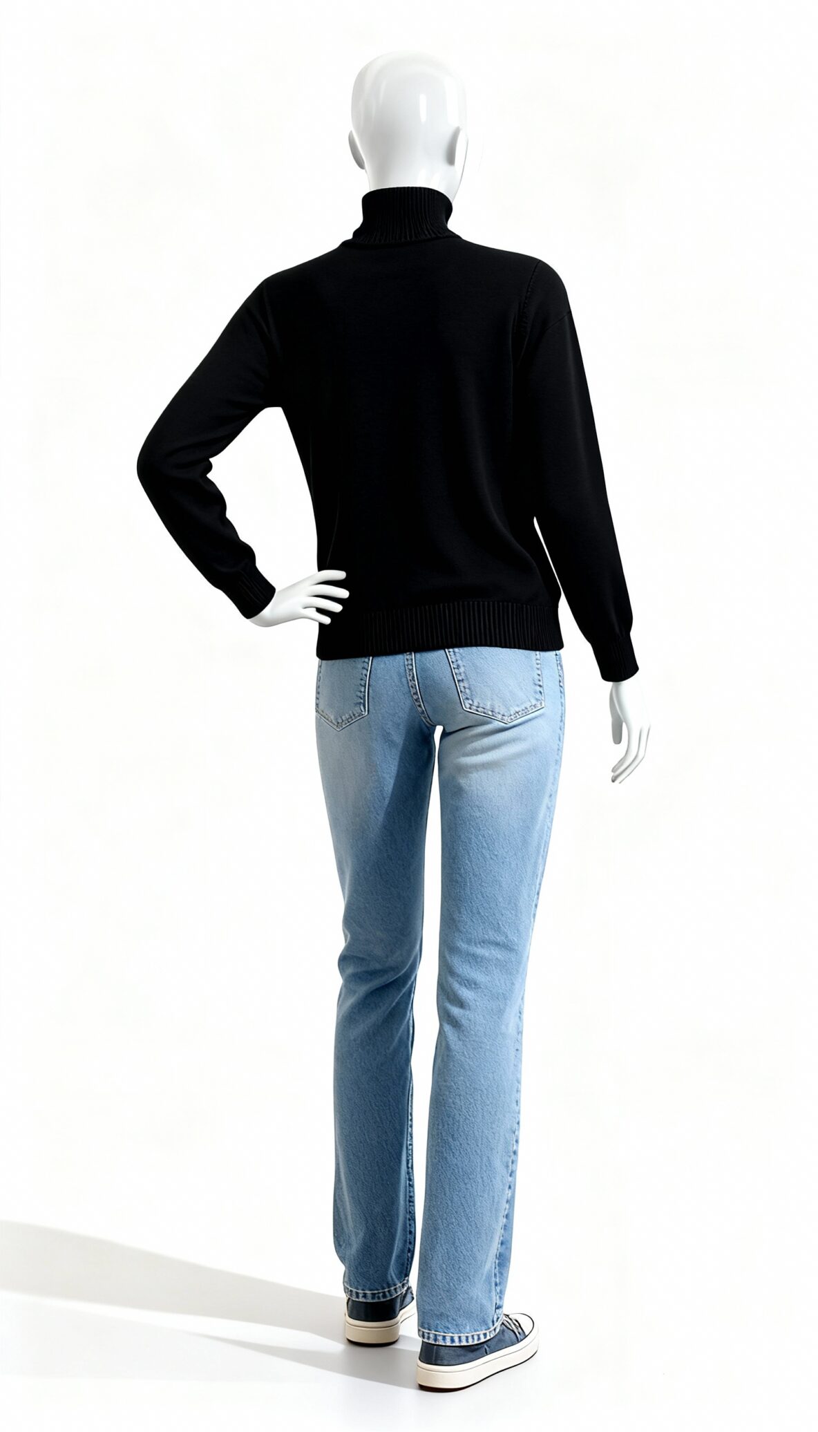 Vintage Adidas Color-Blocked Turtleneck Sweater