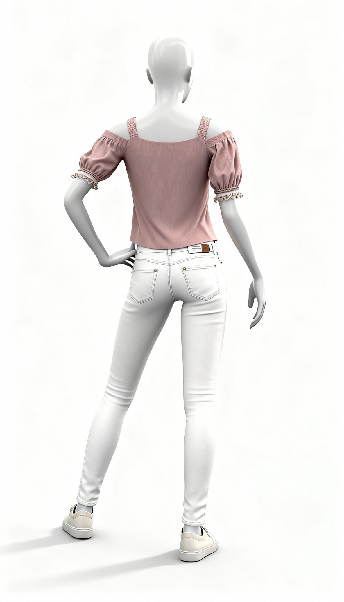 Dusty Pink Cold-Shoulder Top