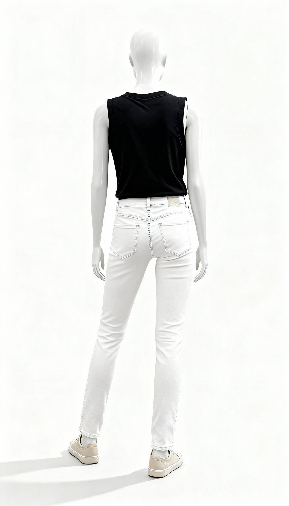 Black Sleeveless Basic Tank Top