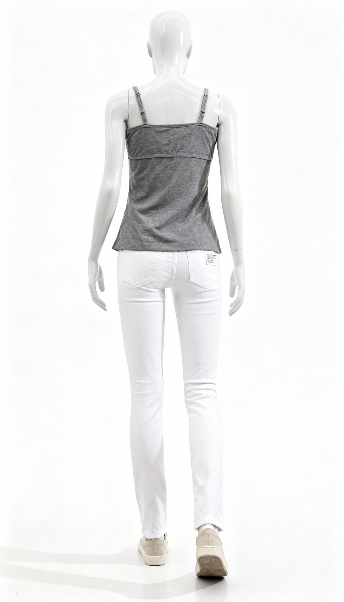 Grey Spaghetti Strap Camisole Top