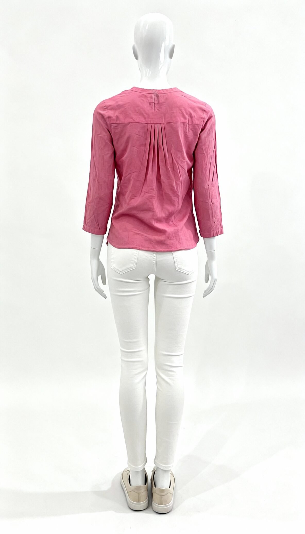 Pink Pintuck Longline Kurta Top