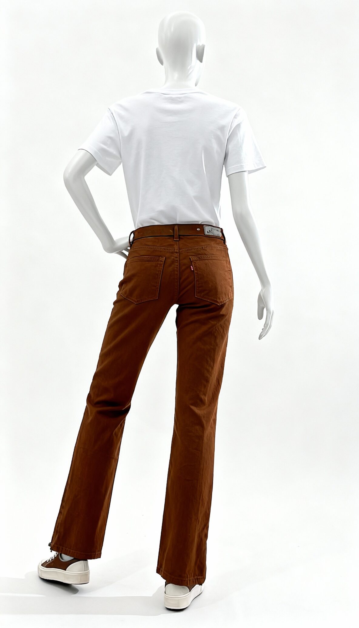 Brown Washed Slim Tapered Fit Jeans - Costumepeti
