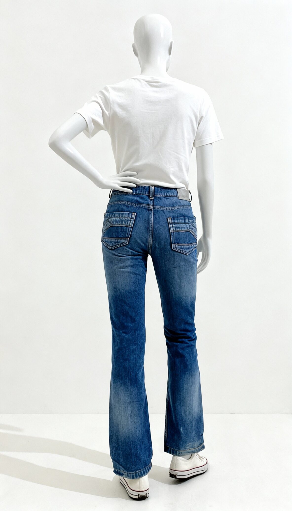 Blue Washed Slim Tapered Fit Jeans - Costumepeti