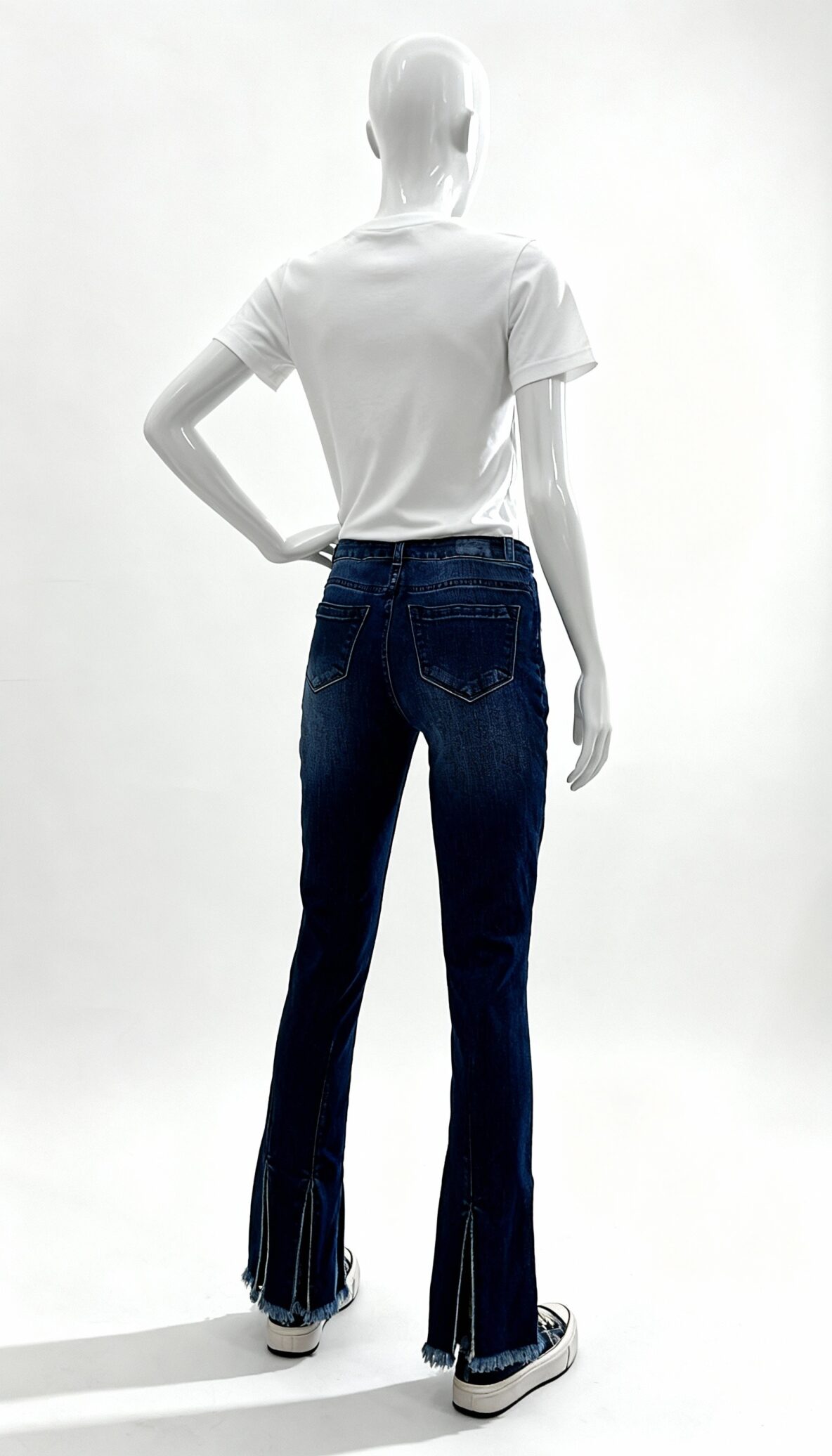 Blue Washed Slim Tapered Fit Jeans - Costumepeti