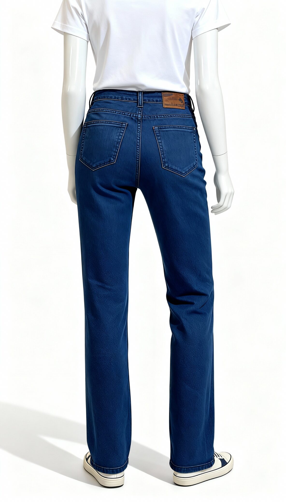 Blue Solid Straight Fit Jeans - Costumepeti
