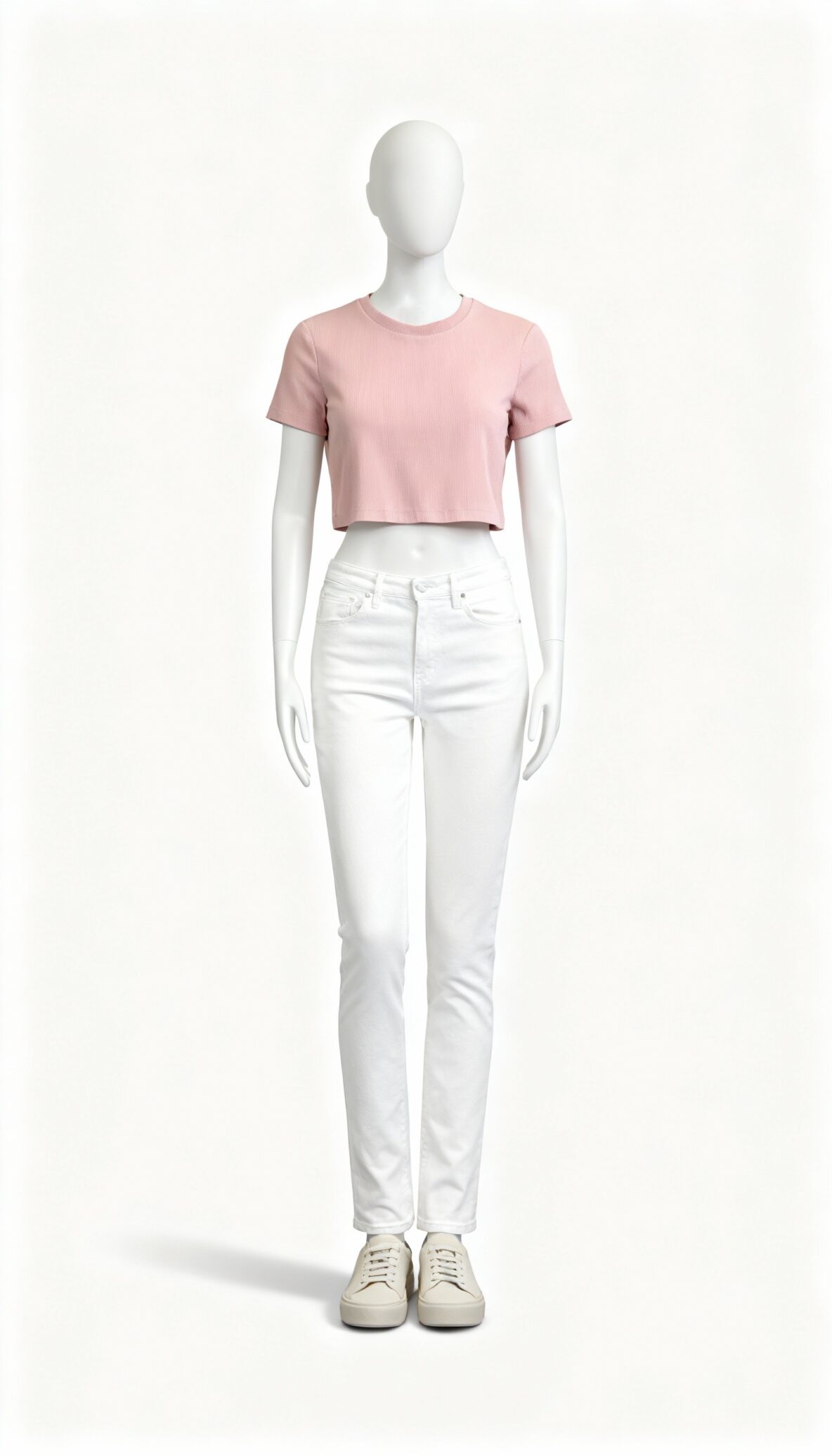 Solid Casual Ribbed Crop Top