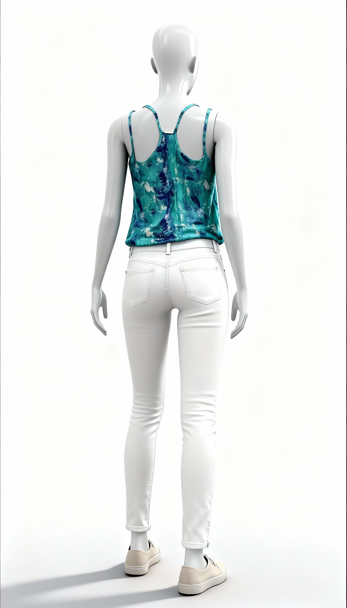 Floral Printed Sleeveless Western Dress Style Top_costumepeti