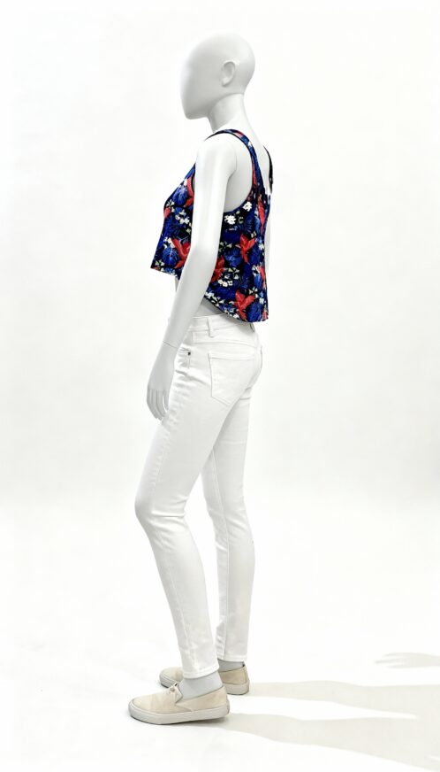 Women Printed Crop Top - Image 3