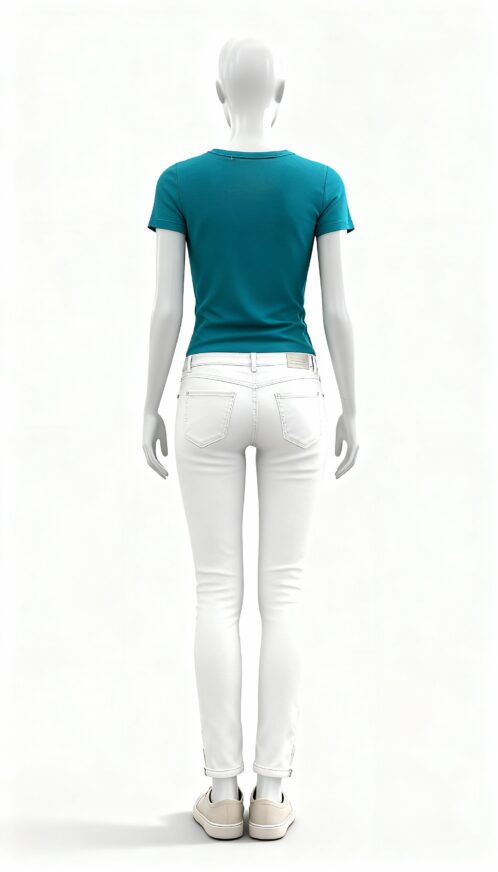Women Teal T-Shirt - Image 4