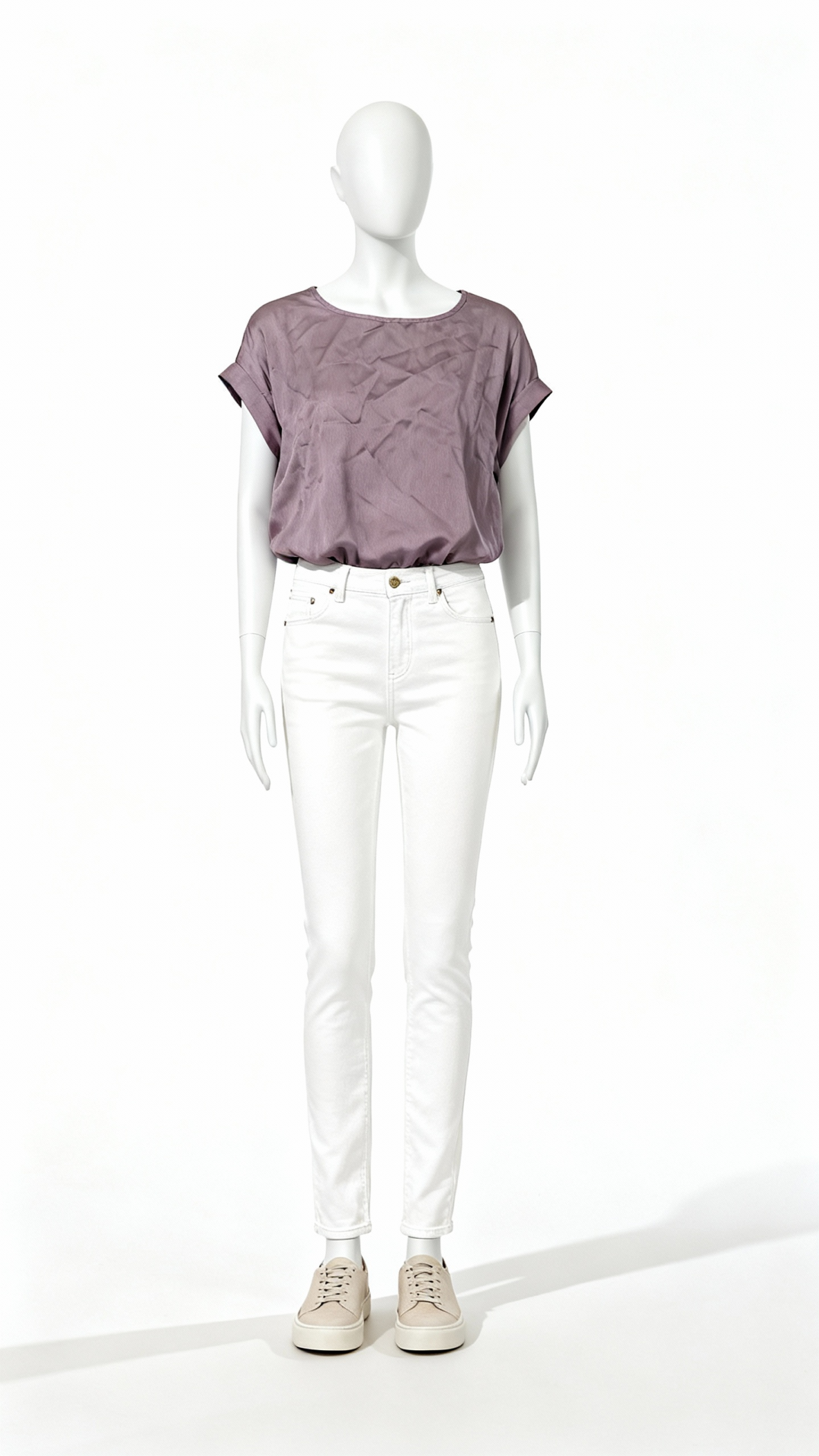 Lavender Relaxed Solid Top - Costumepeti