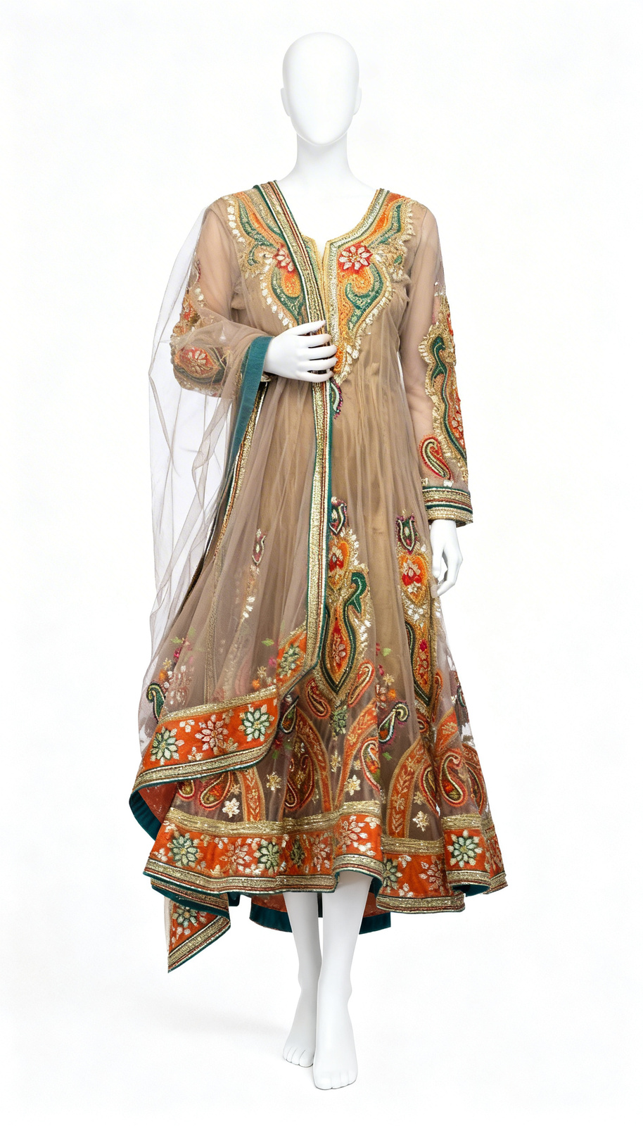 Full Embroidered Anarkali Kurta Set