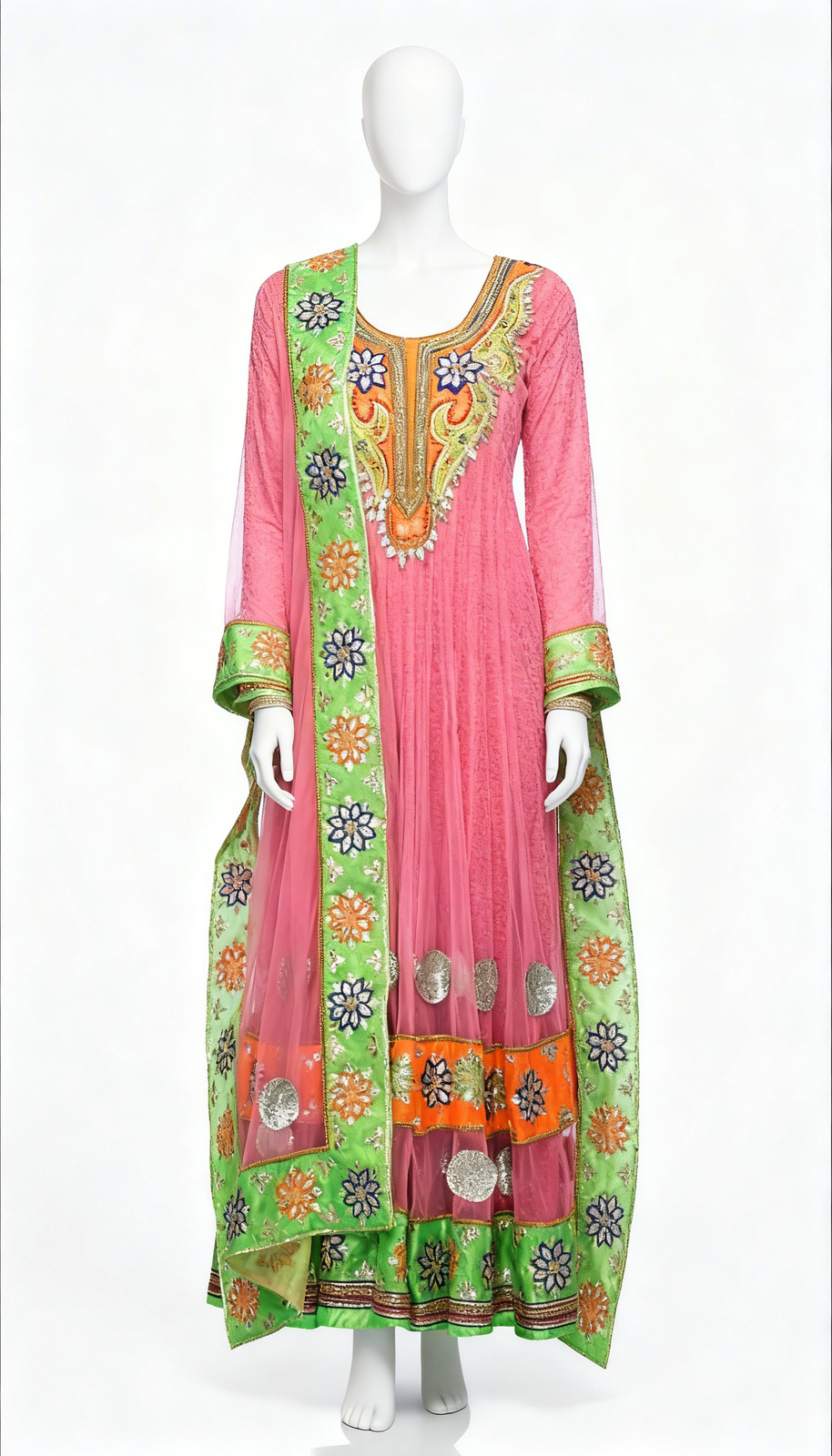 Full Embroidered Anarkali Kurta Set