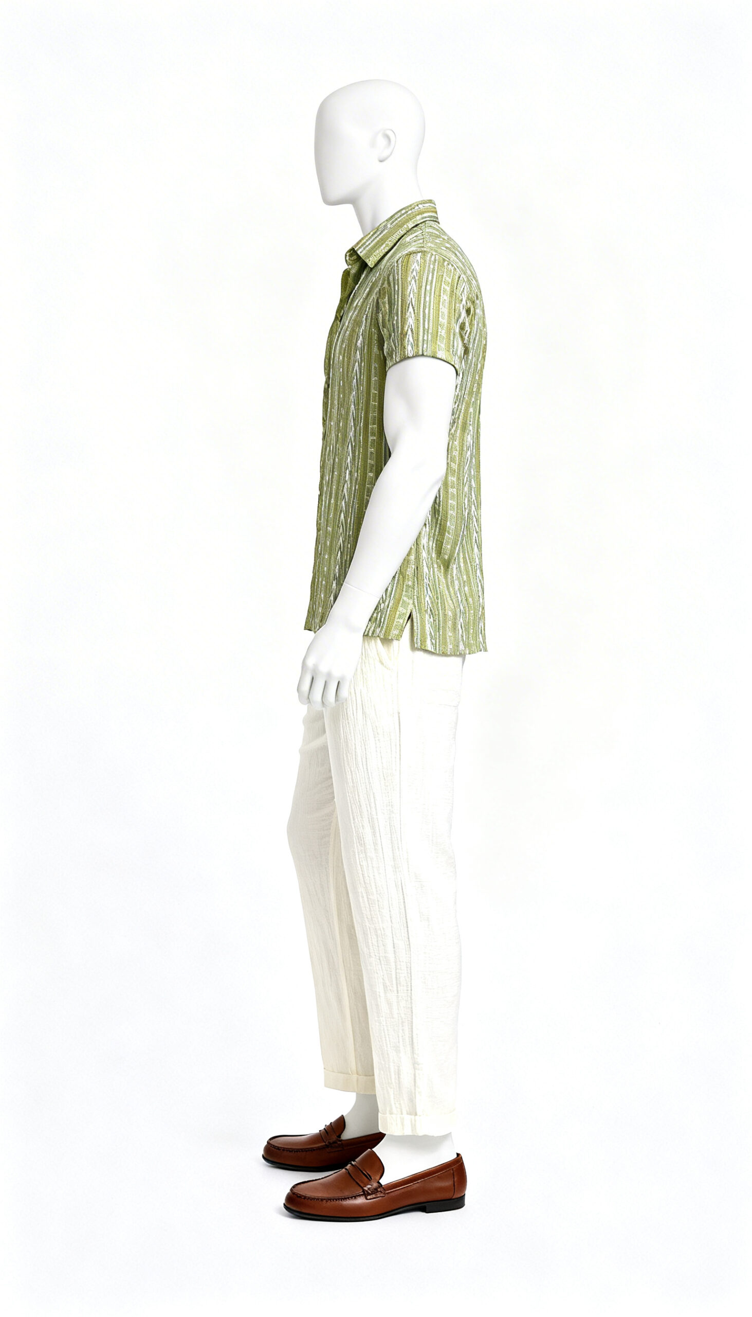 Green Striped Casual Shirt (Worn by Kartik Aaryan in Satyaprem ki Katha) - Image 3