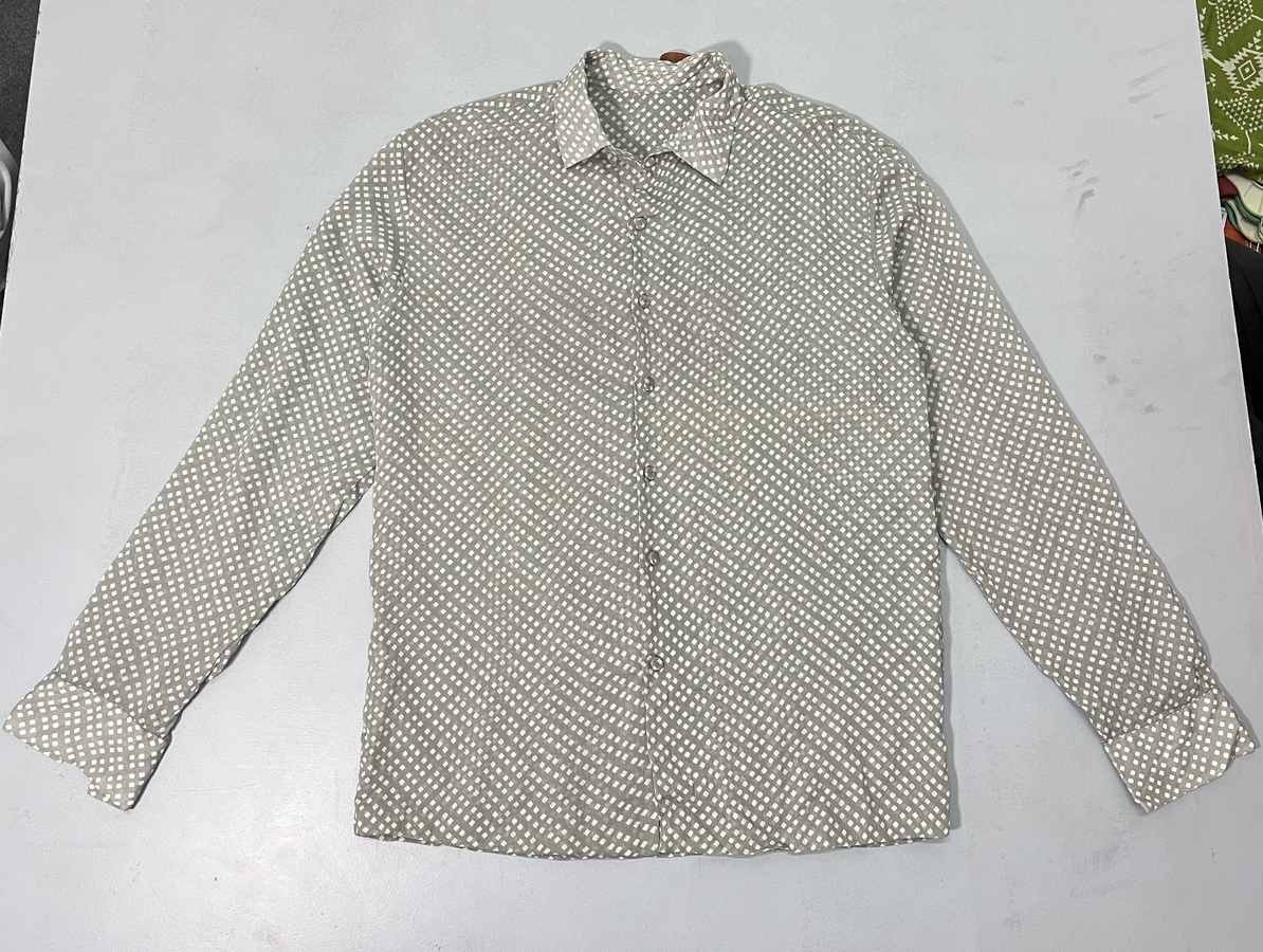 Beige Printed Casual Shirt - Image 4