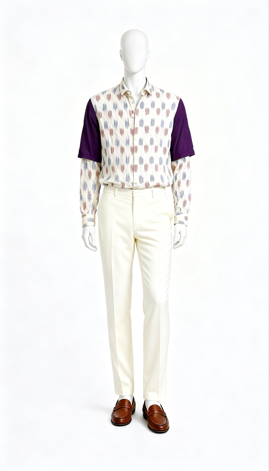 Off White Printed Shirt