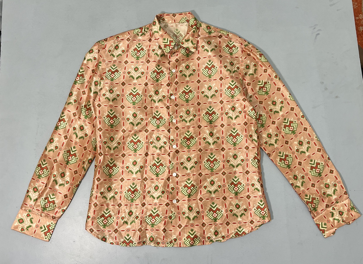 Peach Printed Shirt - Image 3