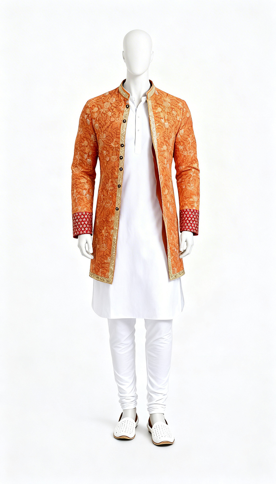 Orange Ethnic Jacket