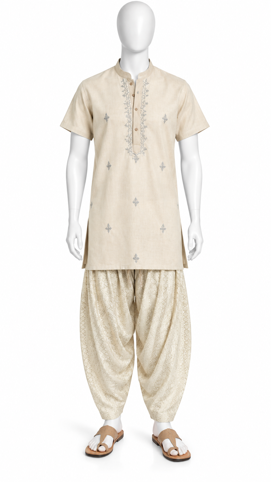 Cream Cotton Dhoti Pants (Worn by Satyaprem Panchal in SPKK)