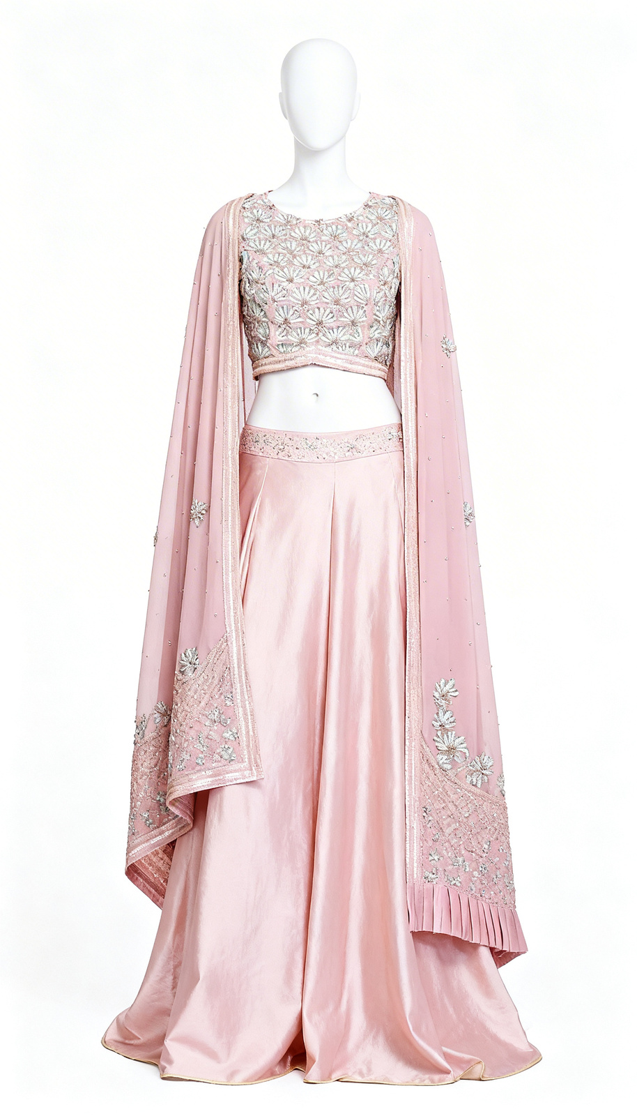 Pink Cape Set and Skirt