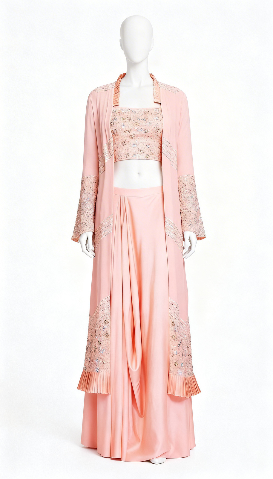 Peach Cape and Skirt