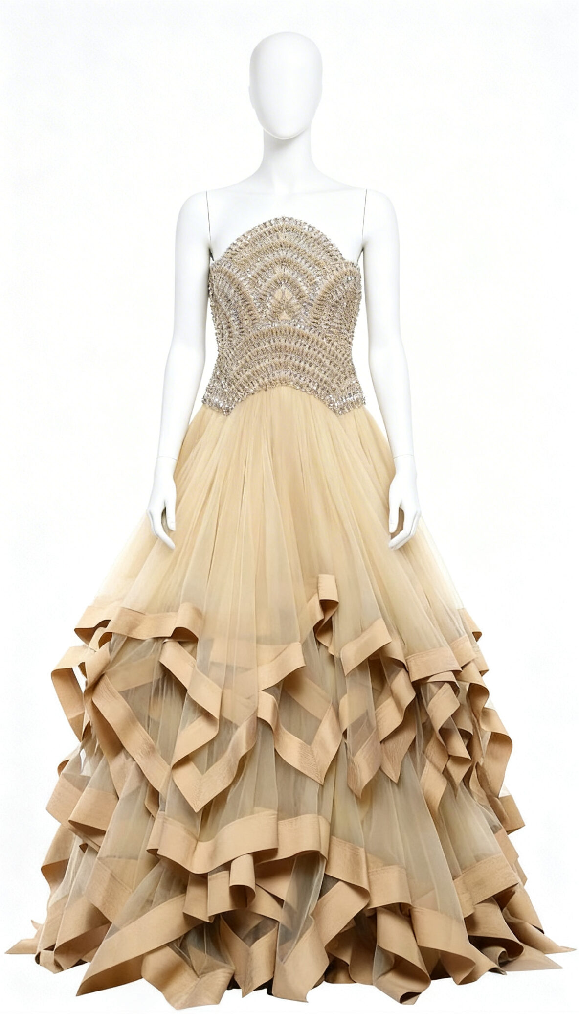 Asymmetric Flared Western Dress - Costumepeti