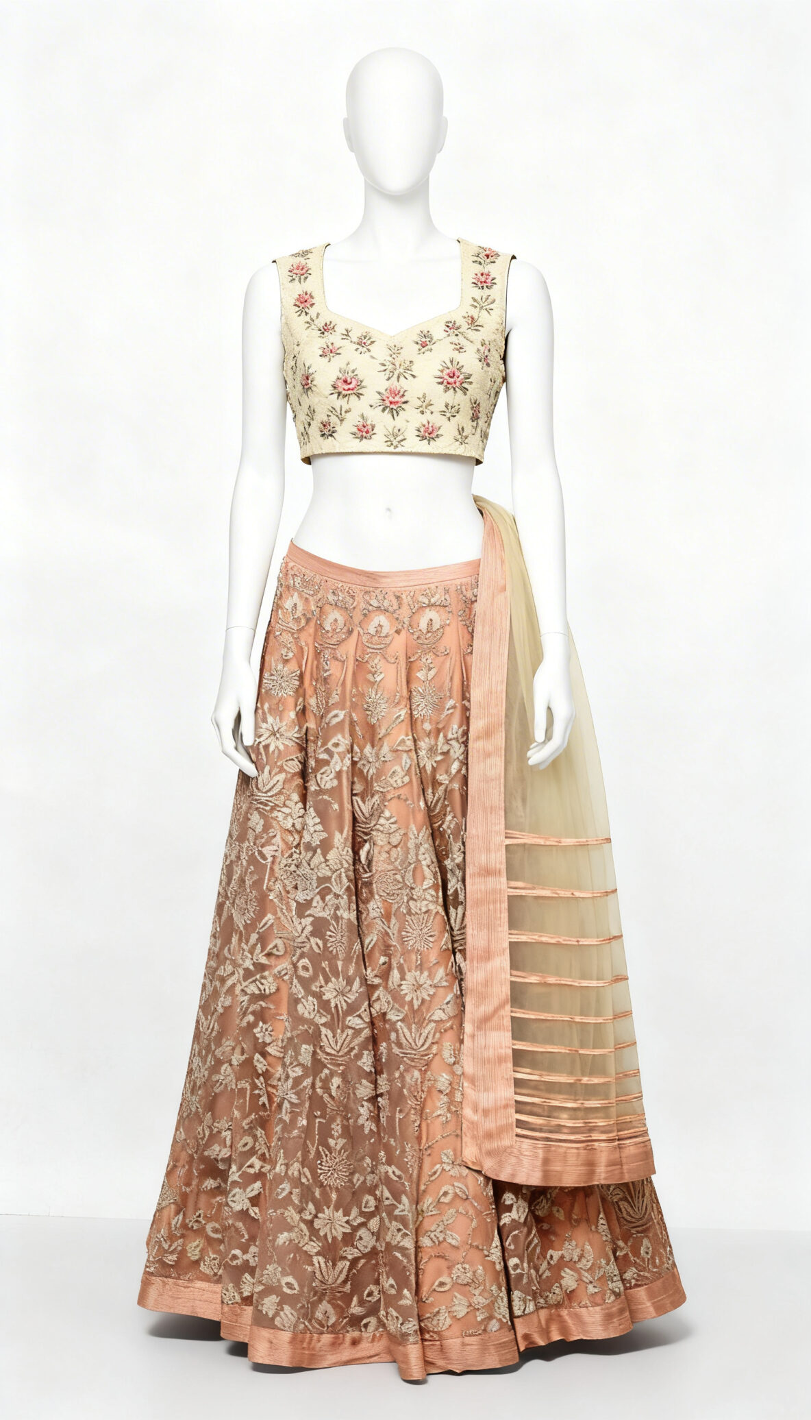 Peach & Silver Beauty - Costumepeti