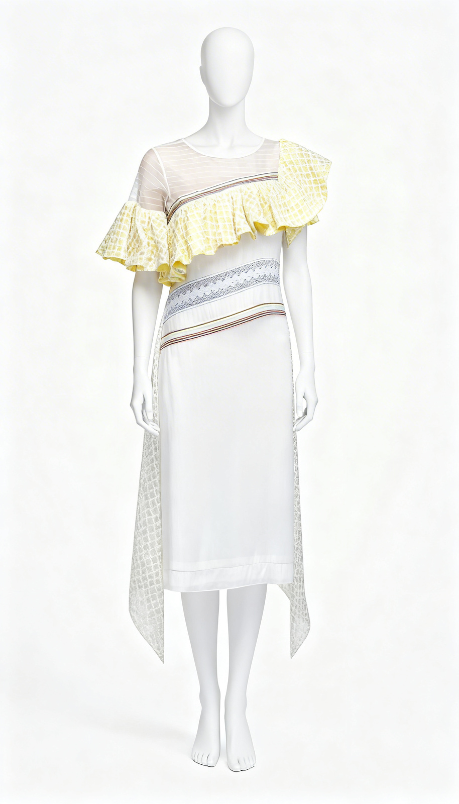 Asymmetrical Ruffle Western Dress