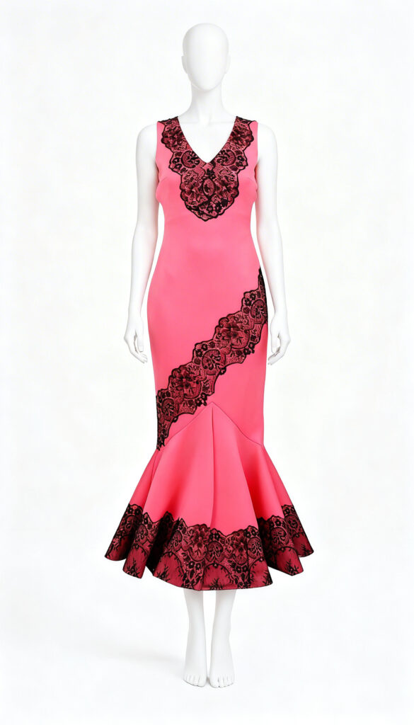 Bubblegum Pink Western Dress - Costumepeti