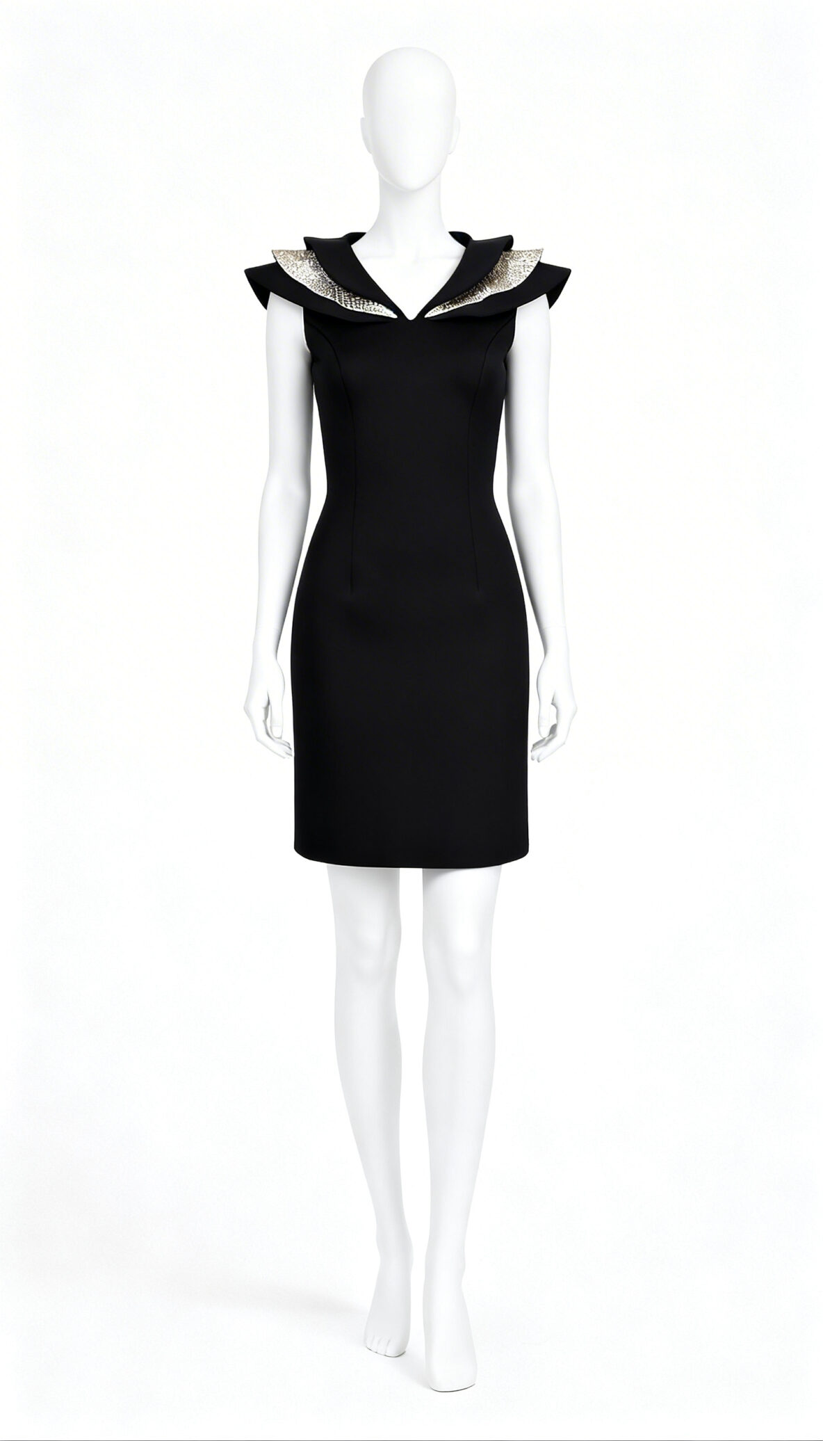 Winged Shoulder Western Dress - Costumepeti