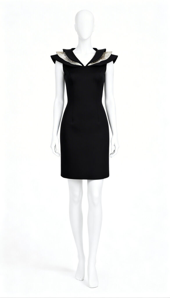 Winged Shoulder Western Dress - Costumepeti