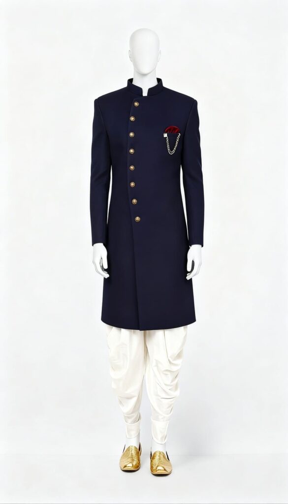 Navy Blue Eid Rental Outfits for Mens
