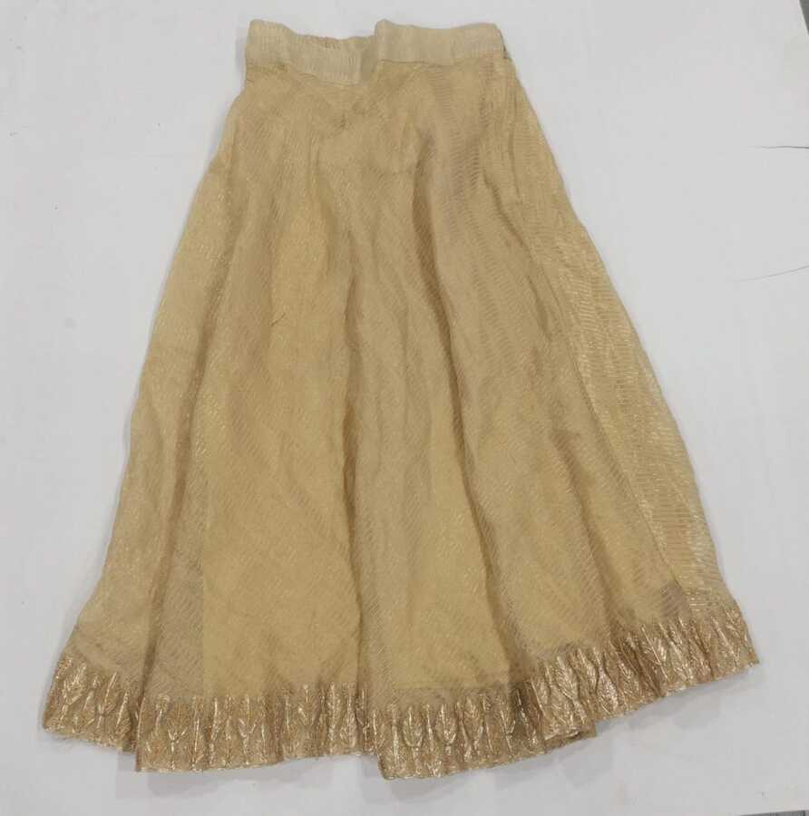 Golden Shimmer Ethnic Flared Skirt - Image 5