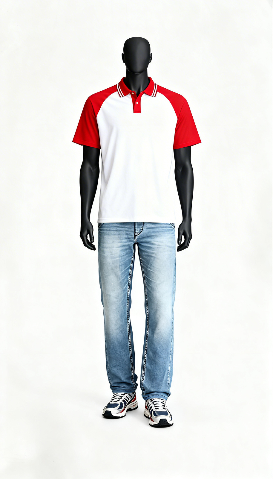 Mid Blue Straight Fit Jeans