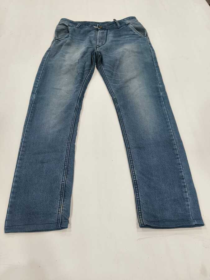 Mid Blue Straight Fit Jeans - Image 4